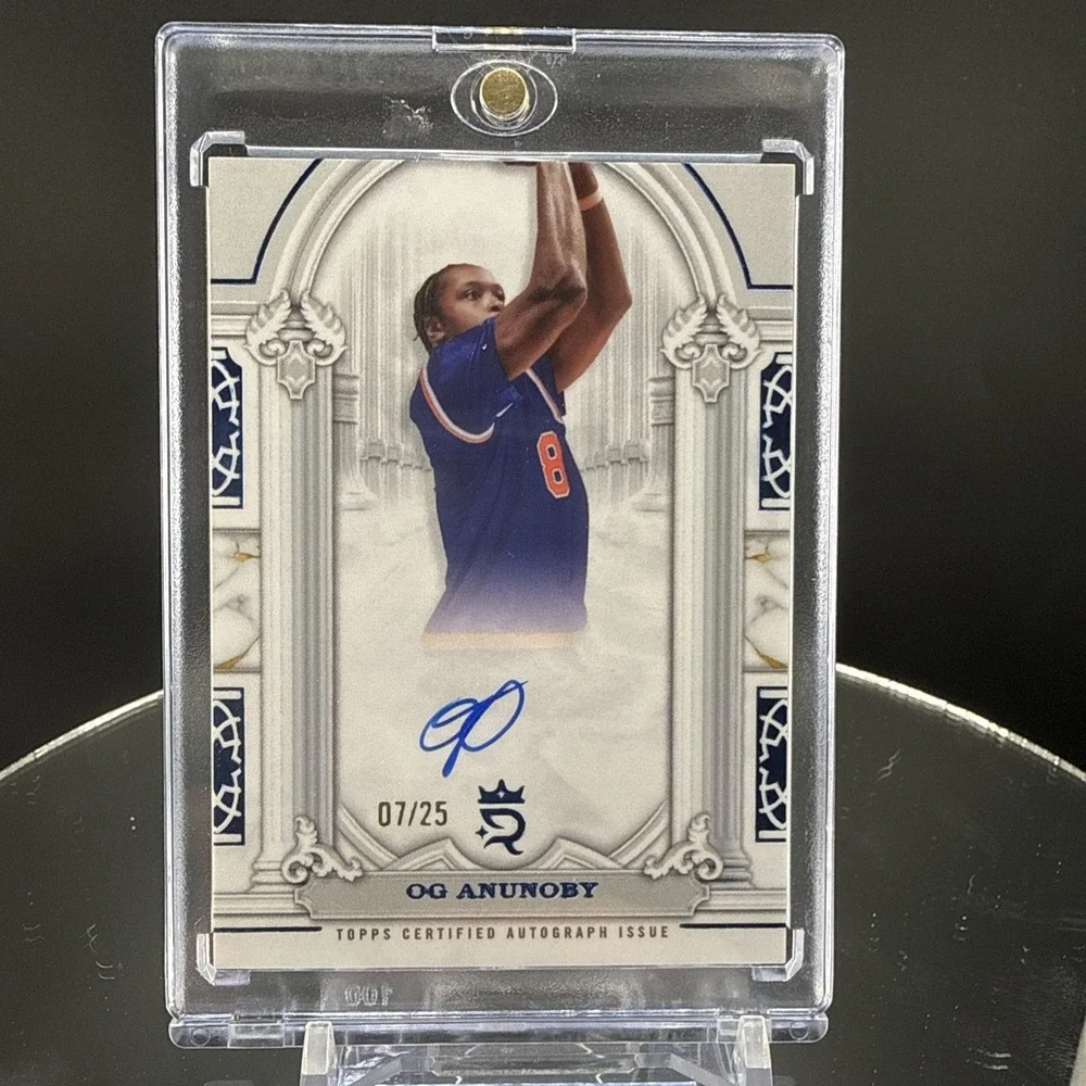 2023-24 Og Anunoby Topps Royalty ON-CARD AUTO #PGS-OA GOLD /27 Knicks
